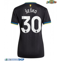 Maglie da calcio Manchester United Benjamin Sesko #30 Terza Maglia Femminile 2025-26 Manica Corta